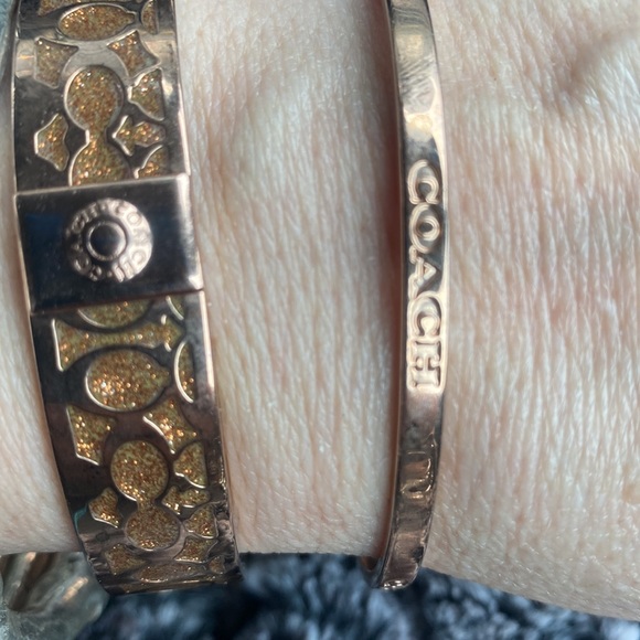 Coach Wedge shoes 8.5+2 bangle🧡bracelets COACH logos - Picture 8 of 17